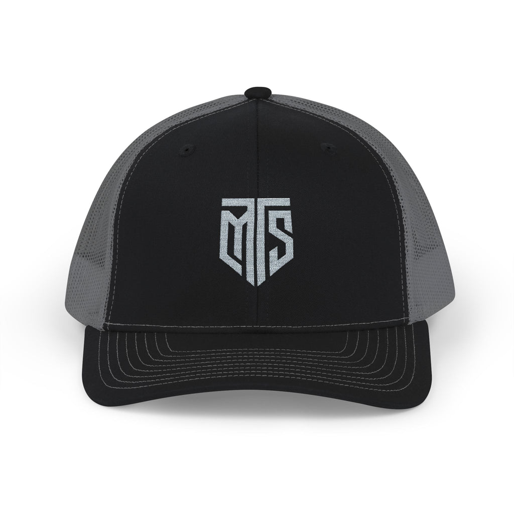 Embroidered Grey MTS Trucker Hat
