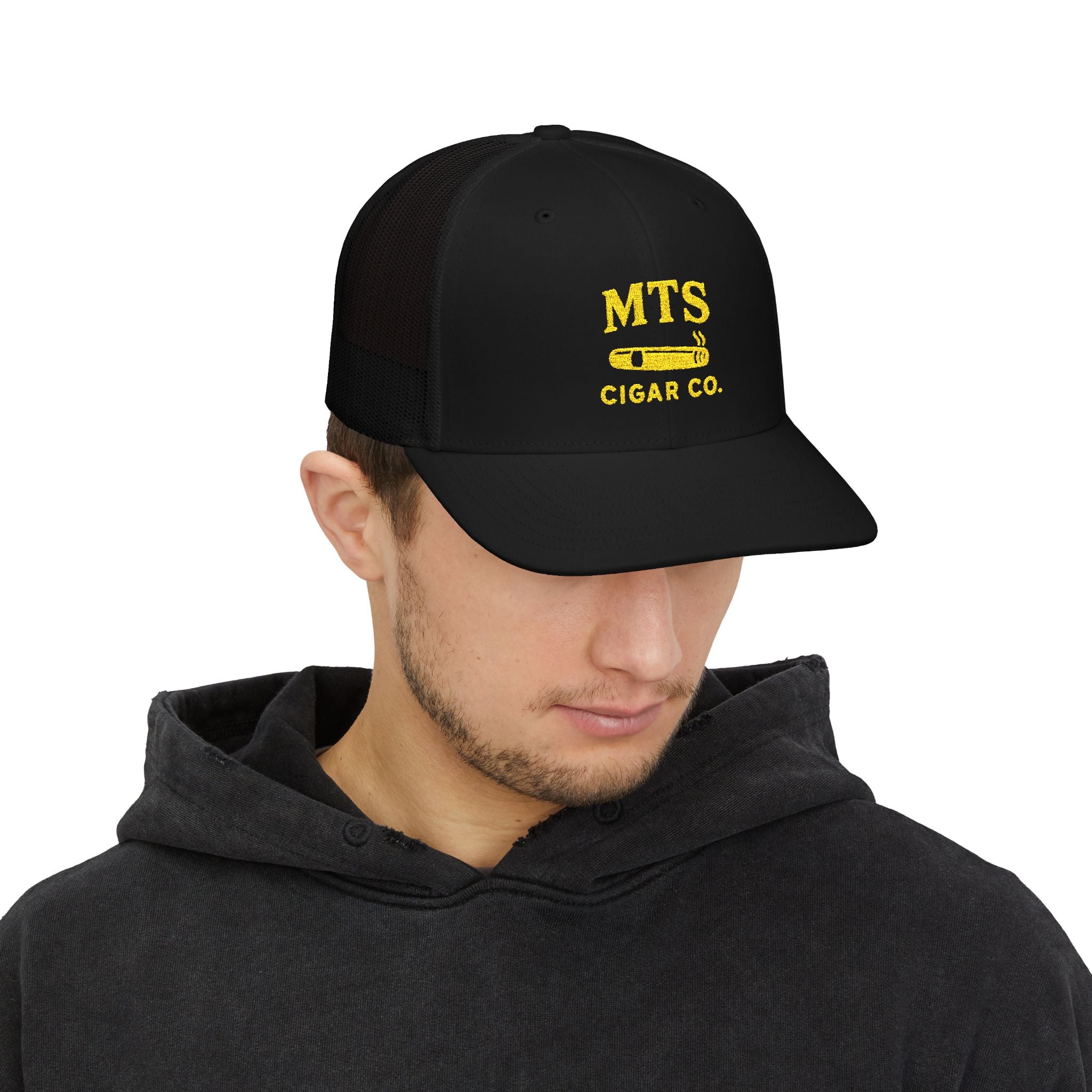 Vintage MTS Cigar Co. Embroidered Trucker Cap
