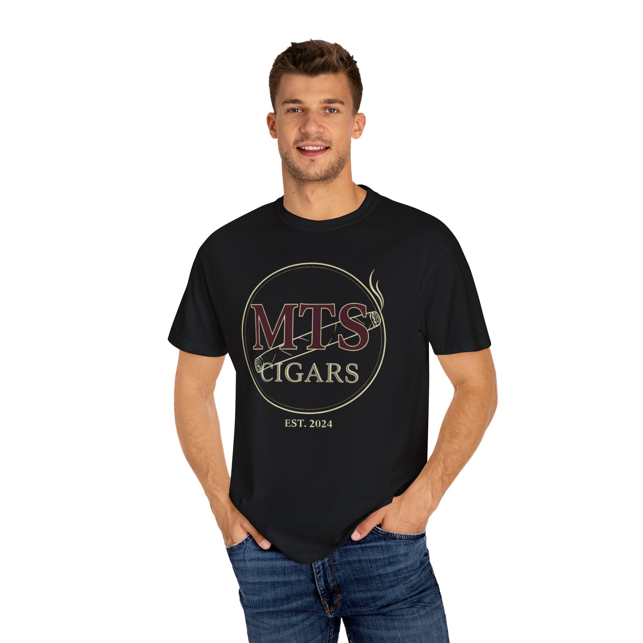 MTS Cigars Simple Unisex Garment-Dyed T-shirt