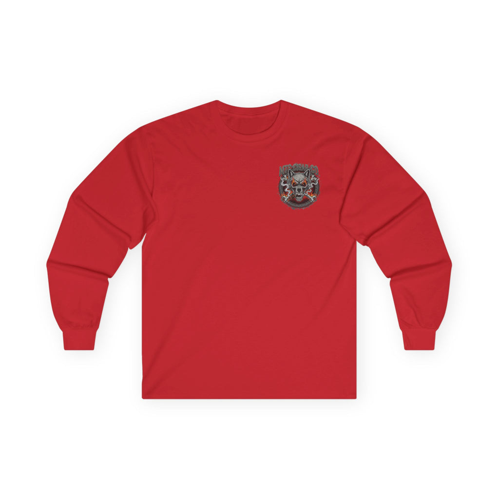 Skull Wolf Long Sleeve Tee — 'Insanely Good' Graphic Cotton Shirt