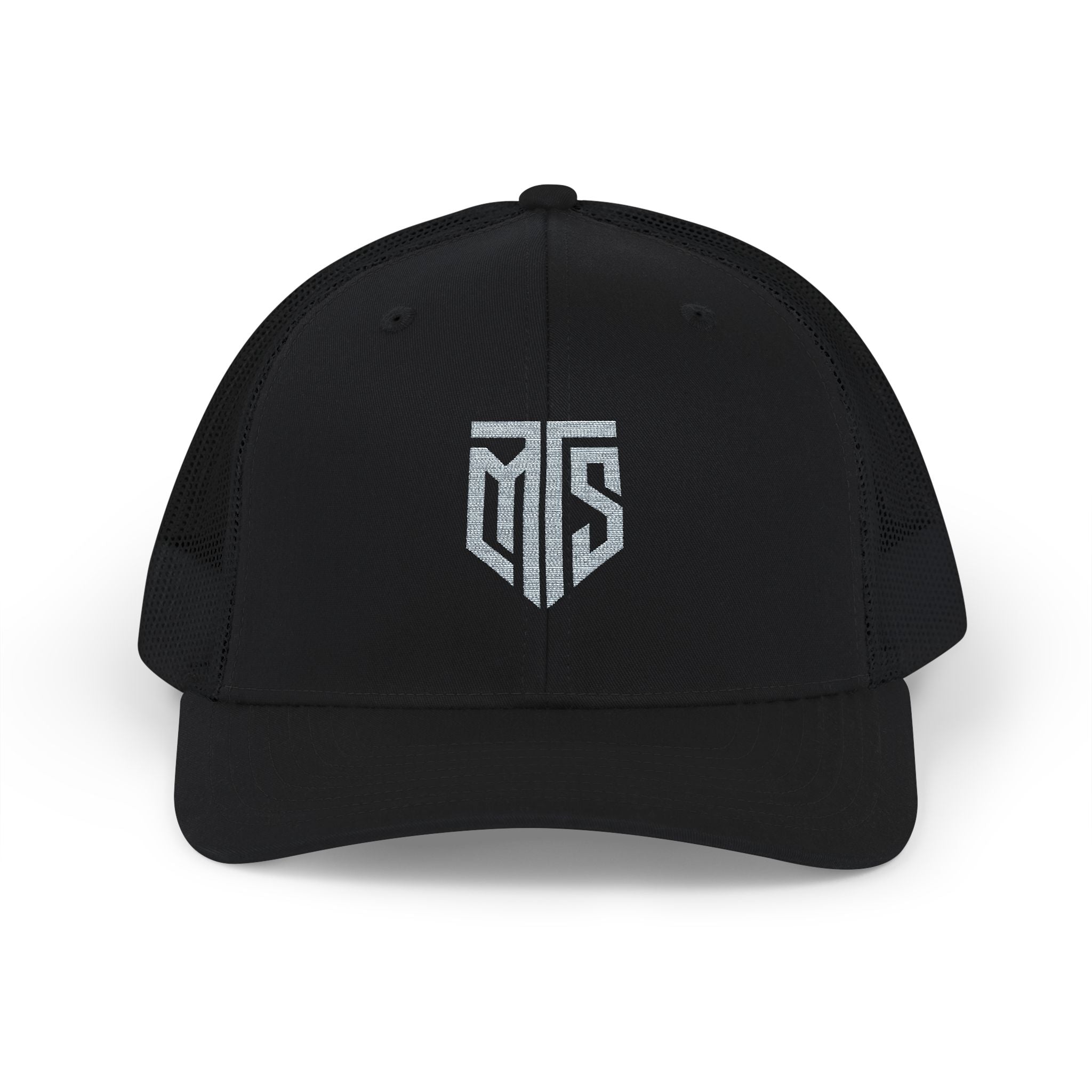 Embroidered Grey MTS Trucker Hat